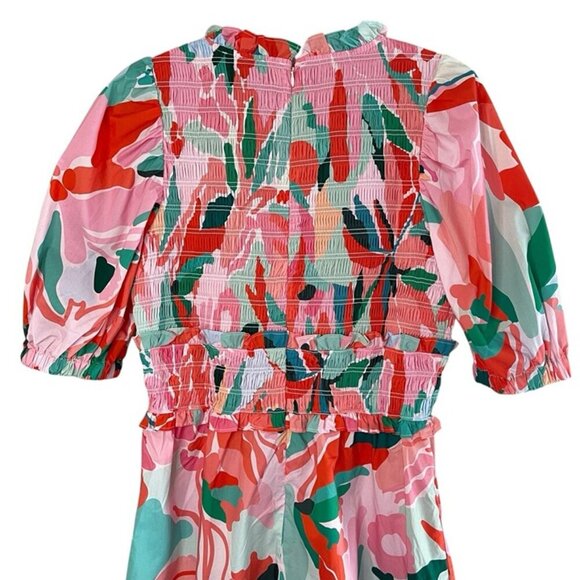 NWT JESSIE ZHAO Ramona Watermelon Tiered Midi Dress, Size 4 - Picture 8 of 11